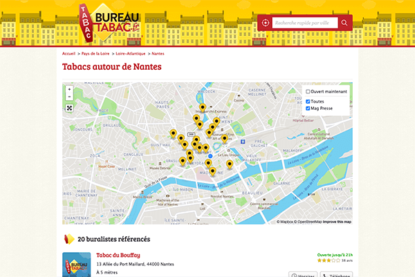 Page d'accueil BureauTabac.fr